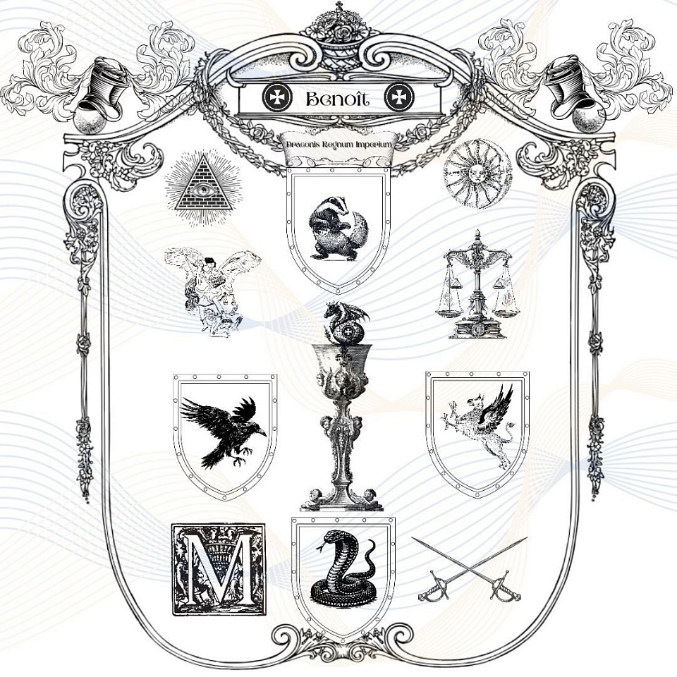 ✠ Official Coat of Arms of the Royal House of Benoît ✠
