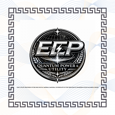 El Elyon Power (EEP) Quantum Power & Utility ∆ Sole Utility Provider of the Holy Royal Imperial Sangreal Sovereignty of the Theocratic Dominion of Kalum Parish, Eheieh