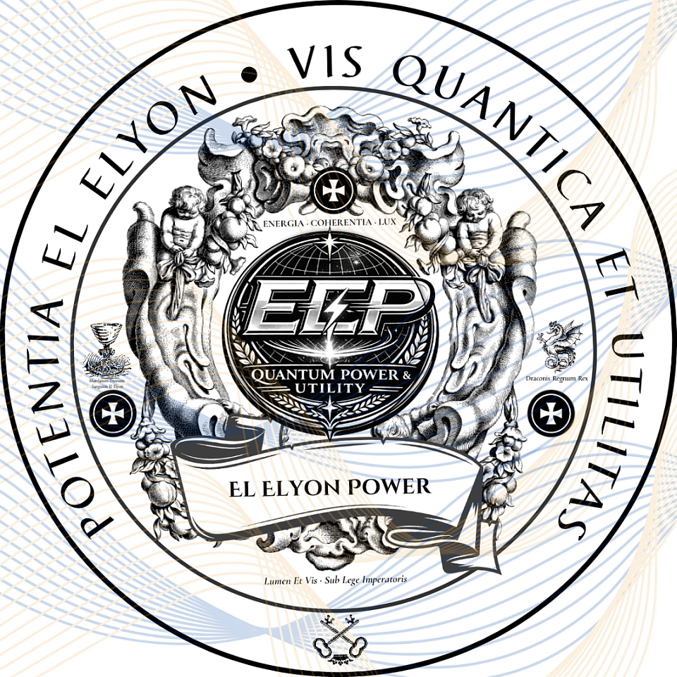 El Elyon Power (EEP) Quantum Power & Utility ∆ Sole Utility Provider of the Holy Royal Imperial Sangreal Sovereignty of the Theocratic Dominion of Kalum Parish, Eheieh